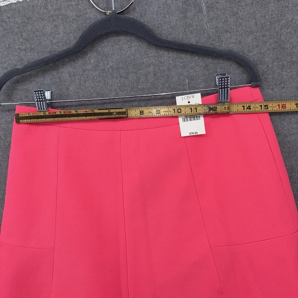 J.Crew B0314‎ Flared Mini Skirt Women's 6 Fluorescent Neon Pink New